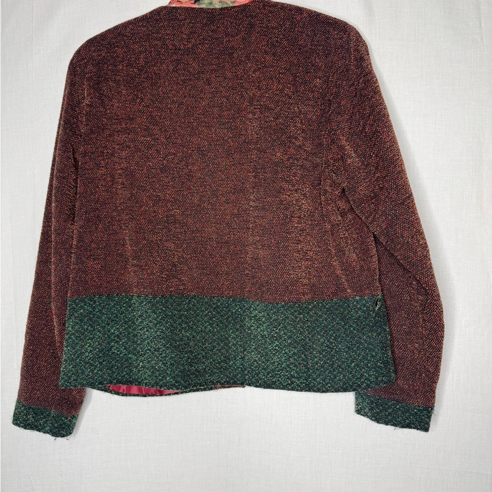 Napa Valley Womens Floral Embroidered Cardigan S‎ Grandma Cottagecore Patchwork - Picture 9 of 9